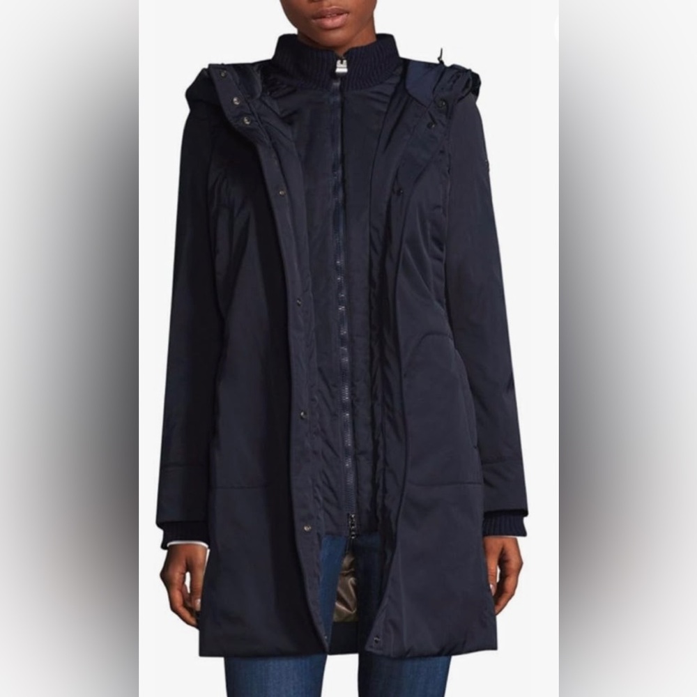 Post Card Full Length Down Winter Coat with Hood